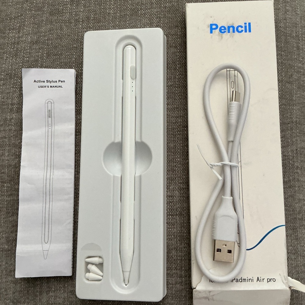 Active Stylus Pen for Touchscreen Devices - White🇺🇸